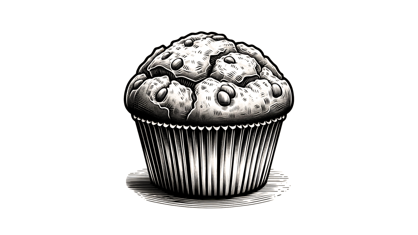 Illustration eines Muffins